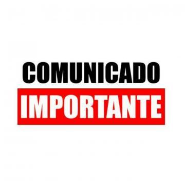 Comunicado importante