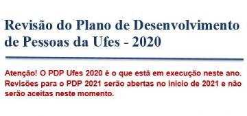 Revisão do Plano de Desenvolvimento de Pessoas da Ufes - 2020